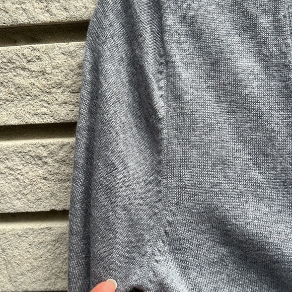 Alpha Massimo Rebecchi Wool/Angora/Cashmere Blend Grey Cardigan Sz S - Picture 7 of 10